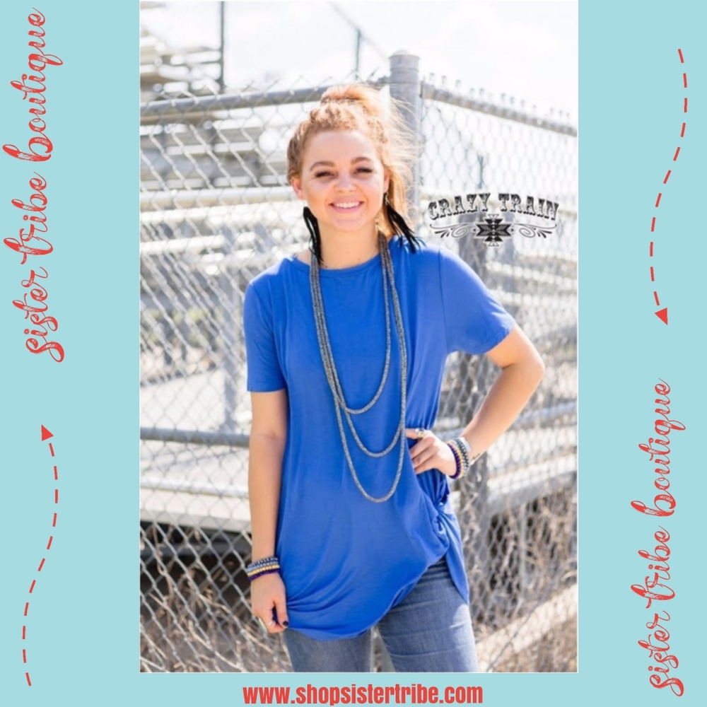 Blue Knot Top